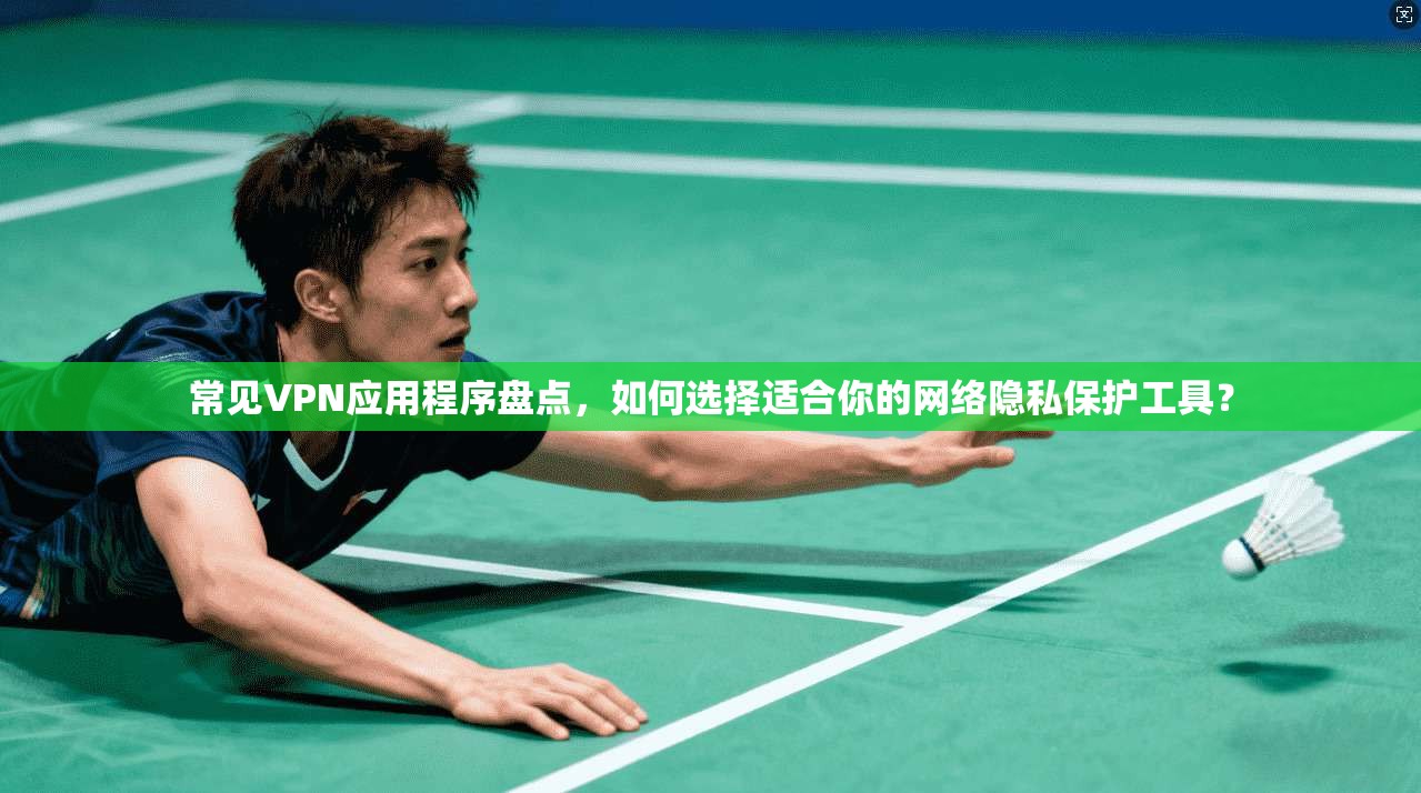 常见VPN应用程序盘点，如何选择适合你的网络隐私保护工具？